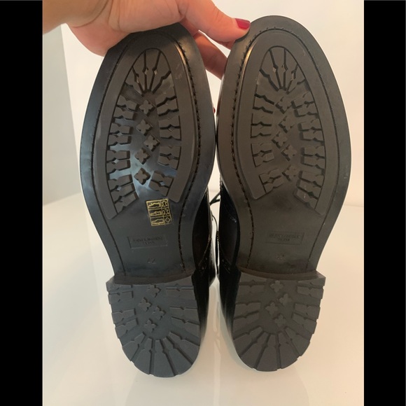 🎉HP🎉 NWT Saint Laurent Paris Black Leather Army/Combat Boots size 42 - Picture 11 of 17